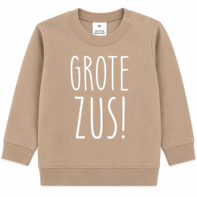 Beige, Sweater, Trui, grote, zus